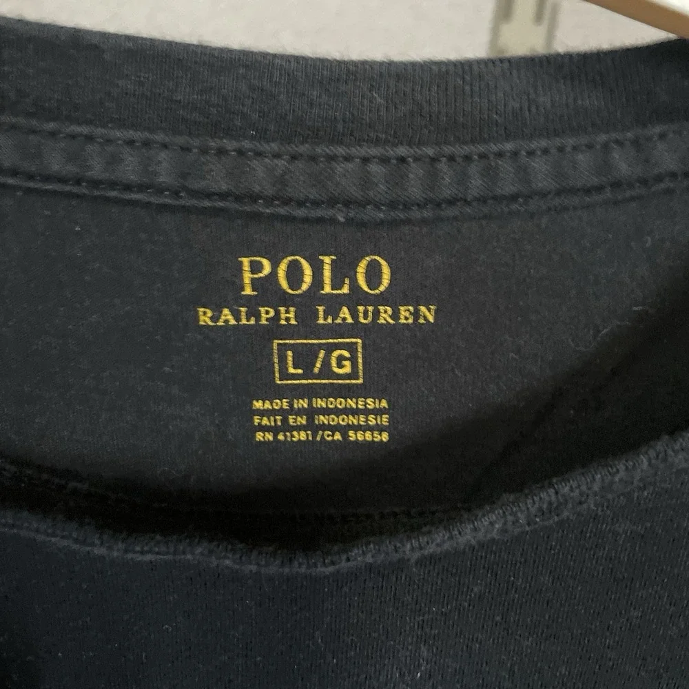Polo Ralph Lauren Men's, Classic‎ Fit Crewneck Tee T Shirt, Black, L Red Horse